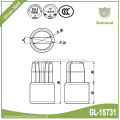 Adaptateur inférieur en laiton pour rideau coulissant 34 mm